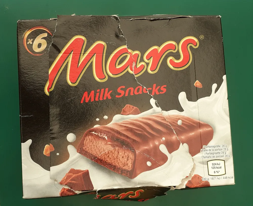 Mars milk snacks