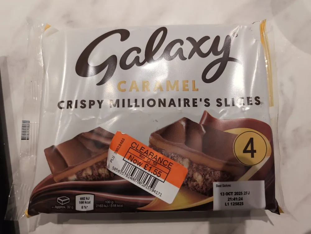 Caramel Crispy Millionaire's Slices