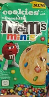 cookies with chocolate m&m's minis