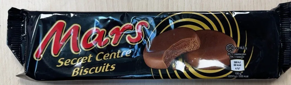 Mars secret centre biscuits