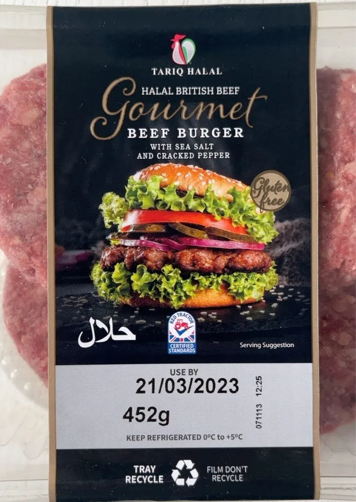 Gourmet beef burger