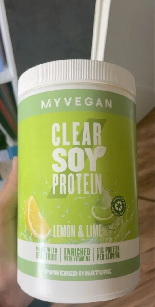 Clear soy protein