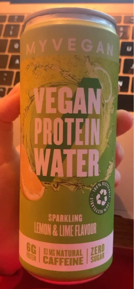 Vegan Protein Water Sparkling Lemon & Lime