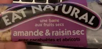 Une barre aux fruit secs