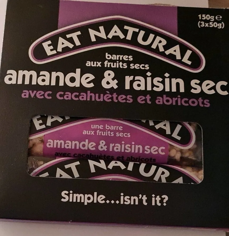 Barres aux fruits secs