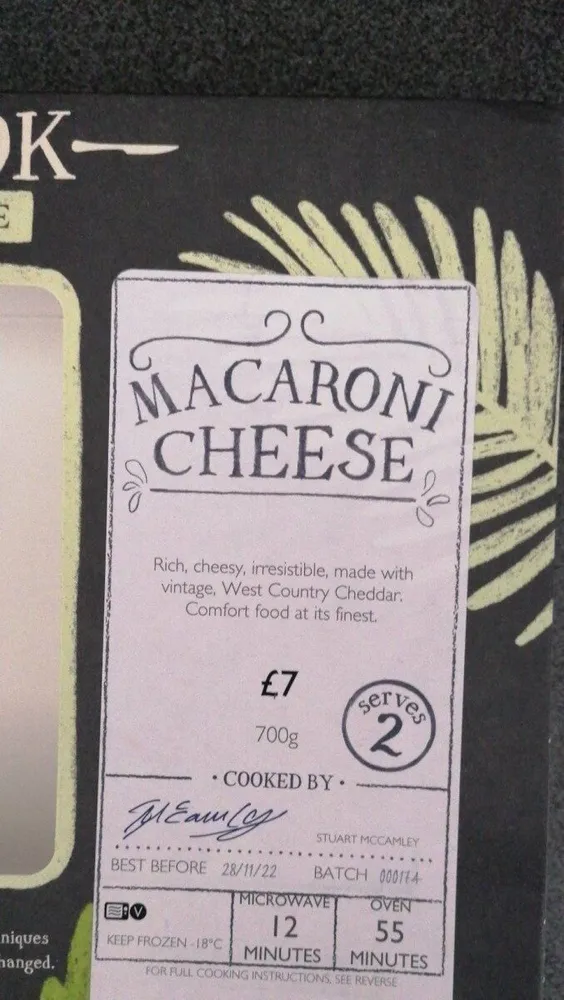Macaroni cheese