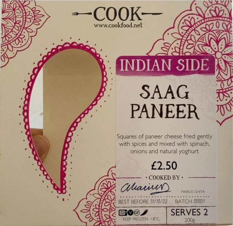 Saag paneer