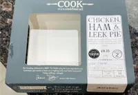 Chicken ham & leek pie