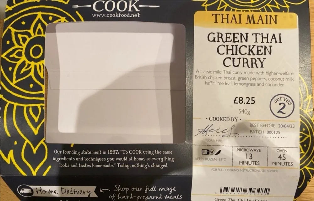 Green Thai Chicken Curry