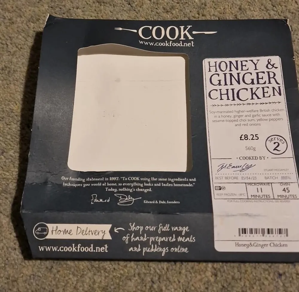 Honey and ginger chicken