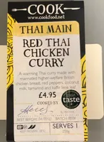 Red thai chicken curry