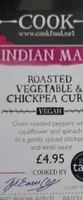 Roasted vegetable and chickpea curry