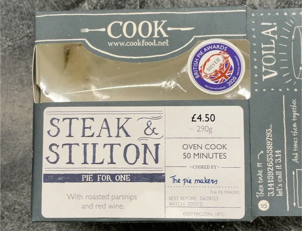 Steak & stilton Pie
