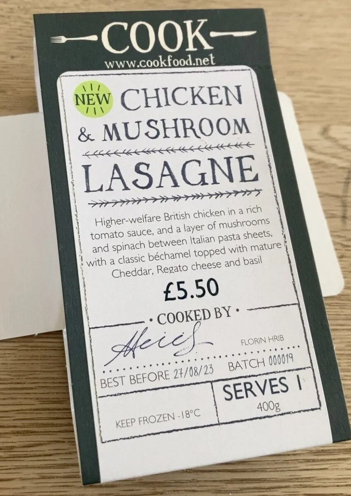 Chicken & Mushroom Lasagne