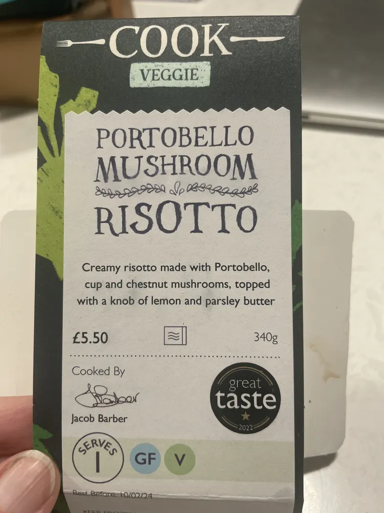 Portobello Mushroom Risotto
