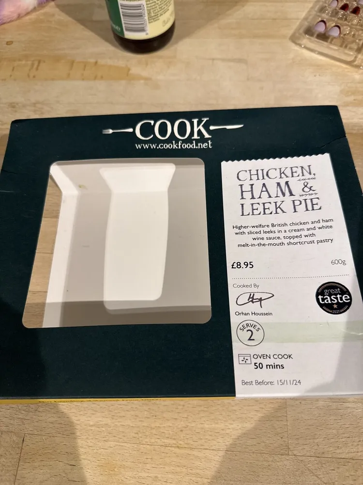 Chicken Ham & Leek Pie