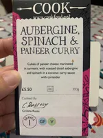 Aubergine, Spinach & Paneer Curry