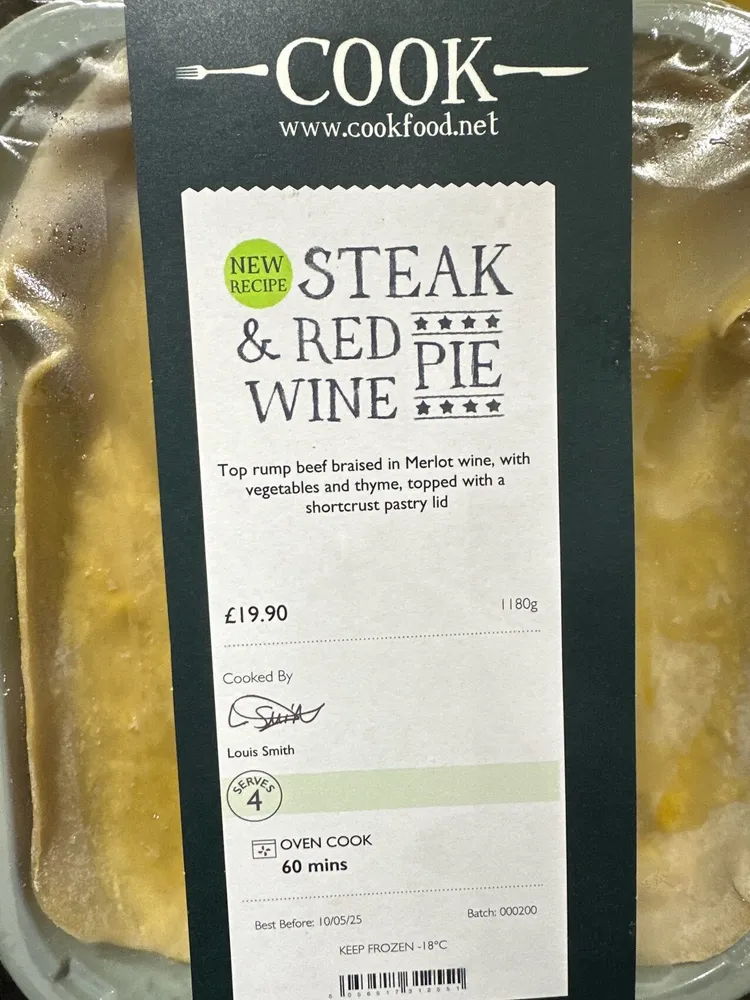 Steak &Red Wine Pie