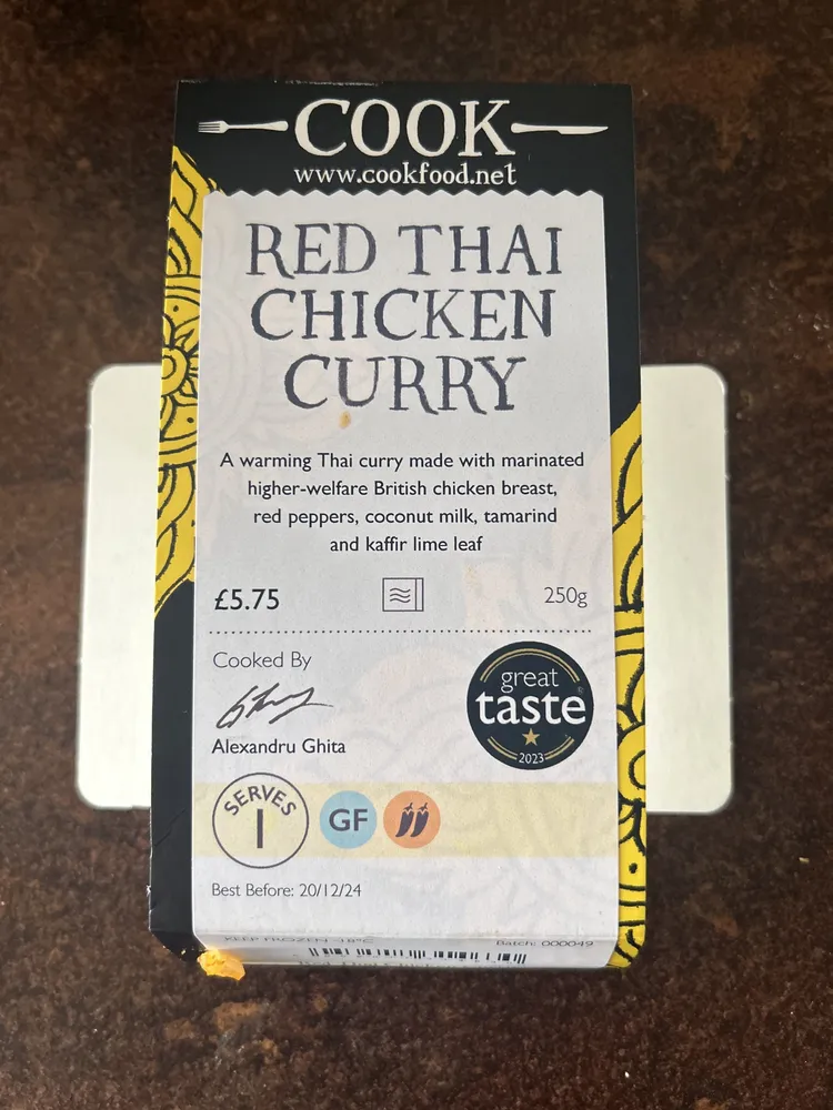 Red Thai Chicken Curry