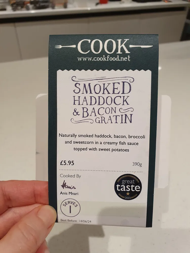 Smoked Haddock & Bacon Gratin