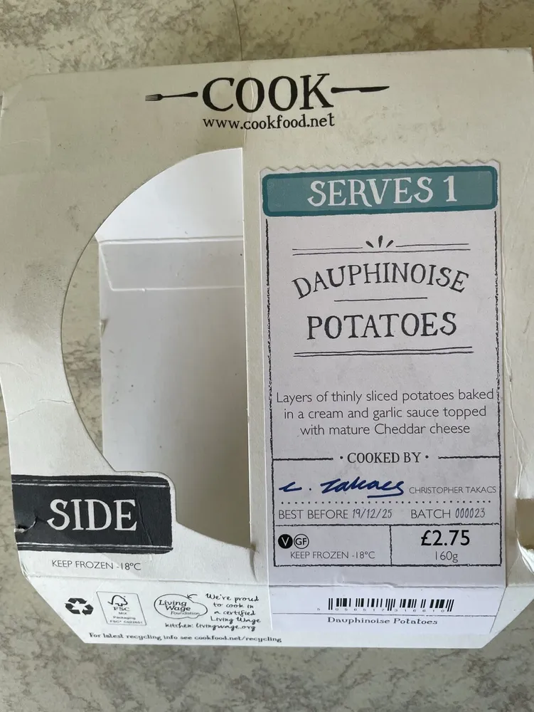 Dauphinoise Potatoes
