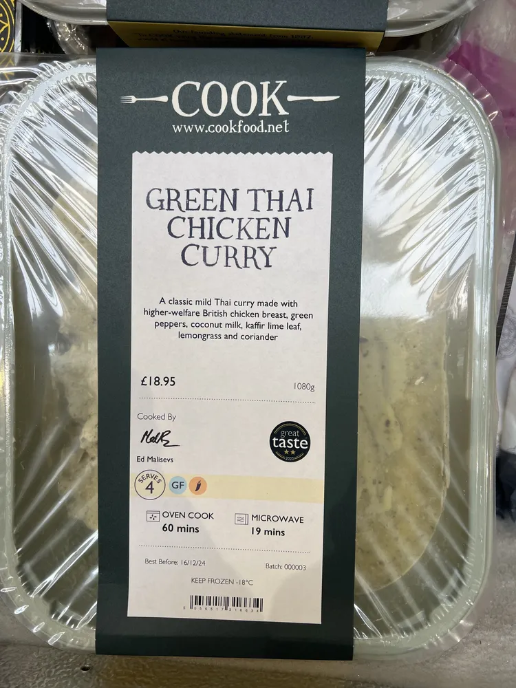 Green Thai Chicken Curry