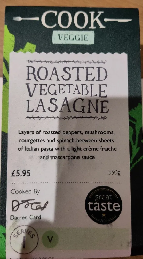 Roasted Vegetable Lasagne