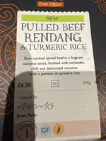Pulled Beef Rendang And Tumeric Ricr