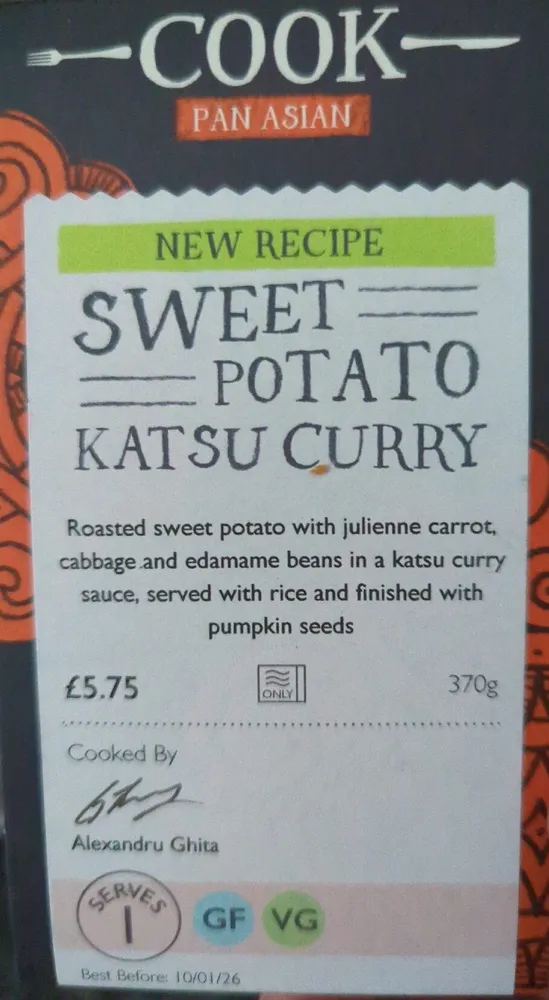 Cook Pan Asian Sweet Potato Katsu Curry