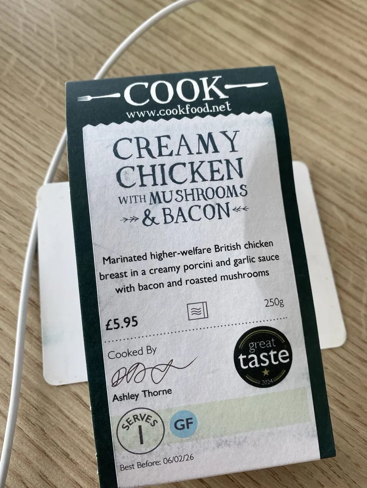 Creamy Chicken With Mushrooms & Bacon