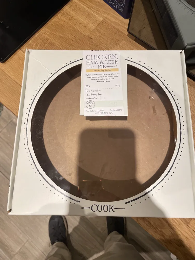 Chicken, Ham, and Leak Pie