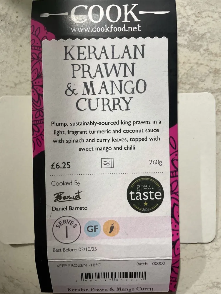 Keralan Prawn & Mango Curry