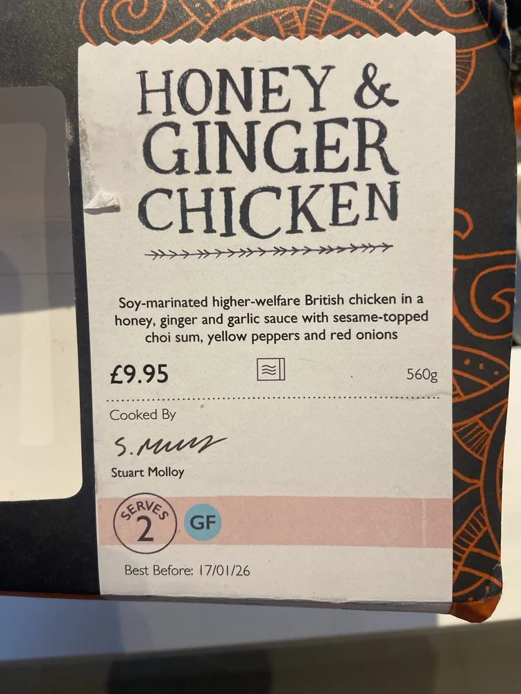 Honey & Ginger Chicken