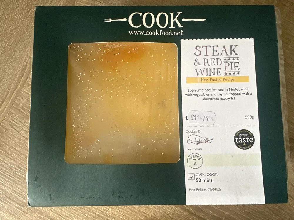 Steak & Red Wine Pie