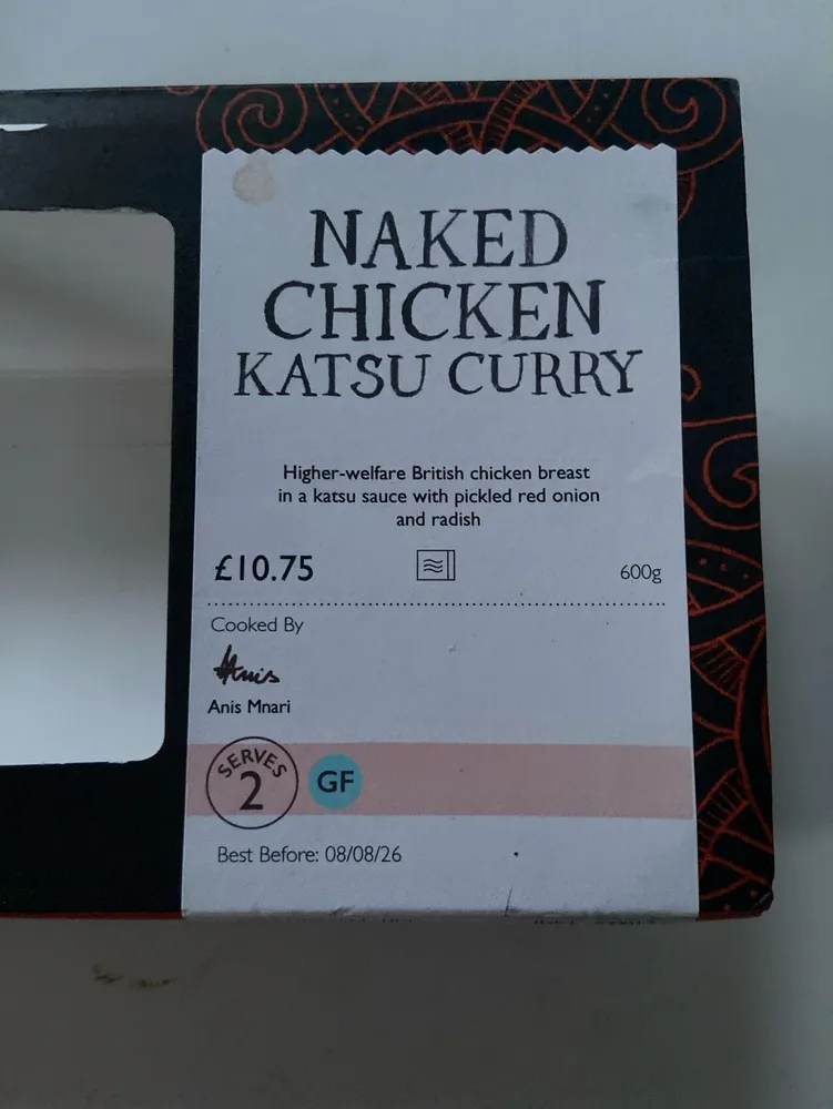 Naked Chicken Katsu Curry