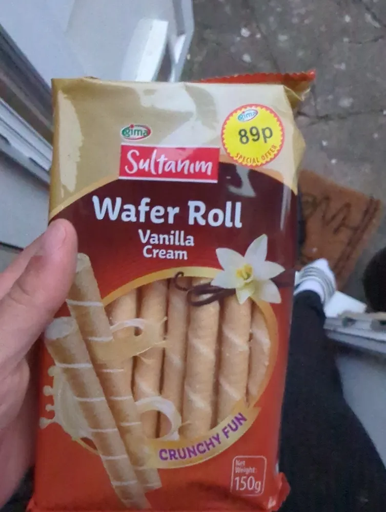 Wafer Roll Vanilla Cream