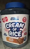 Applied nutrition cream of rice 2kg toffee biscuit