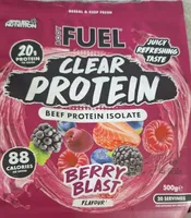 Body Fuel Clear Protein Beef Protein Isolate Berry Blast