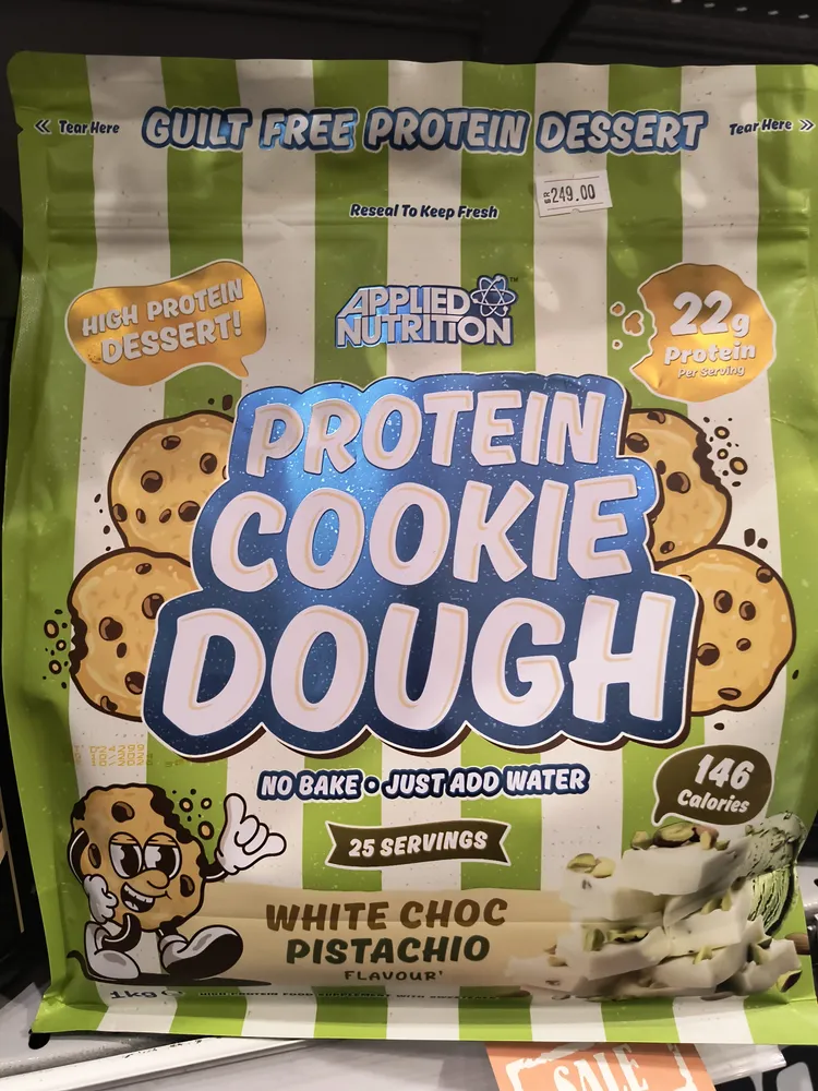 Applied nutrition protein cookie dough white choc pistachio
