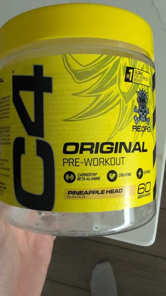 C4 Pre Workout Pineapple Head