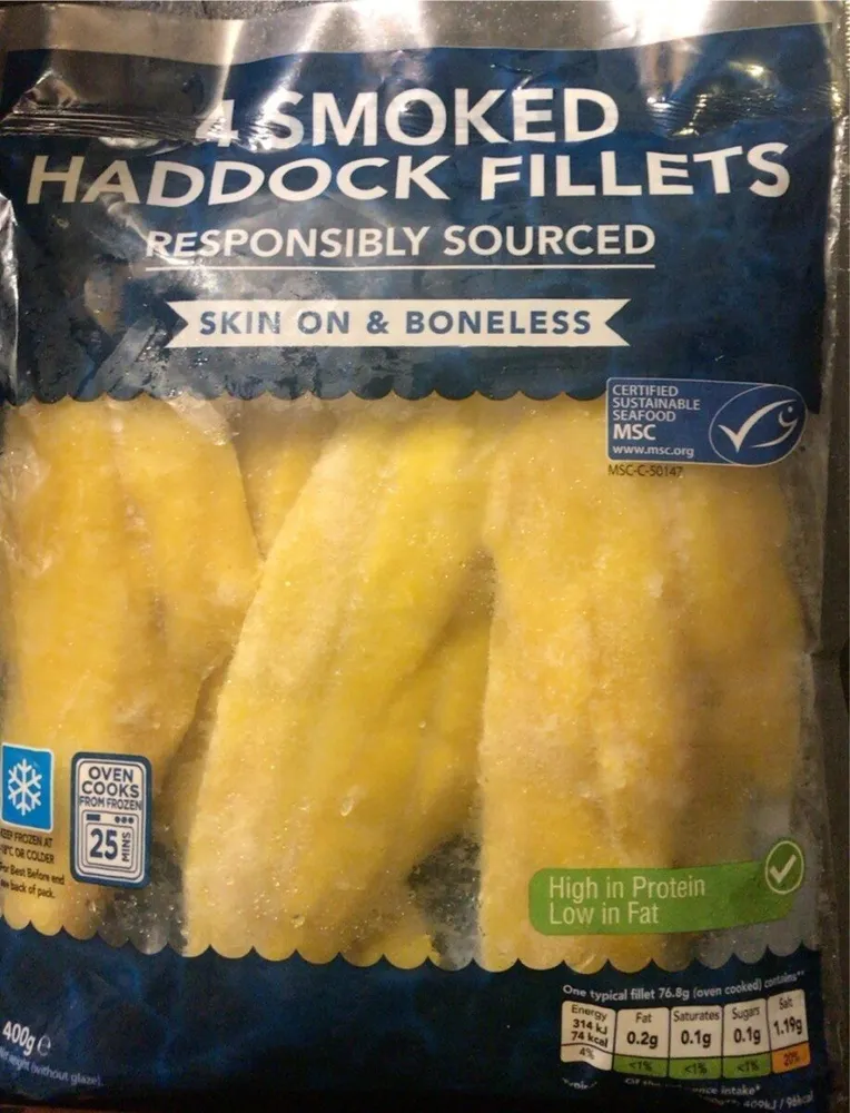 4 Smoked Haddock Fillets