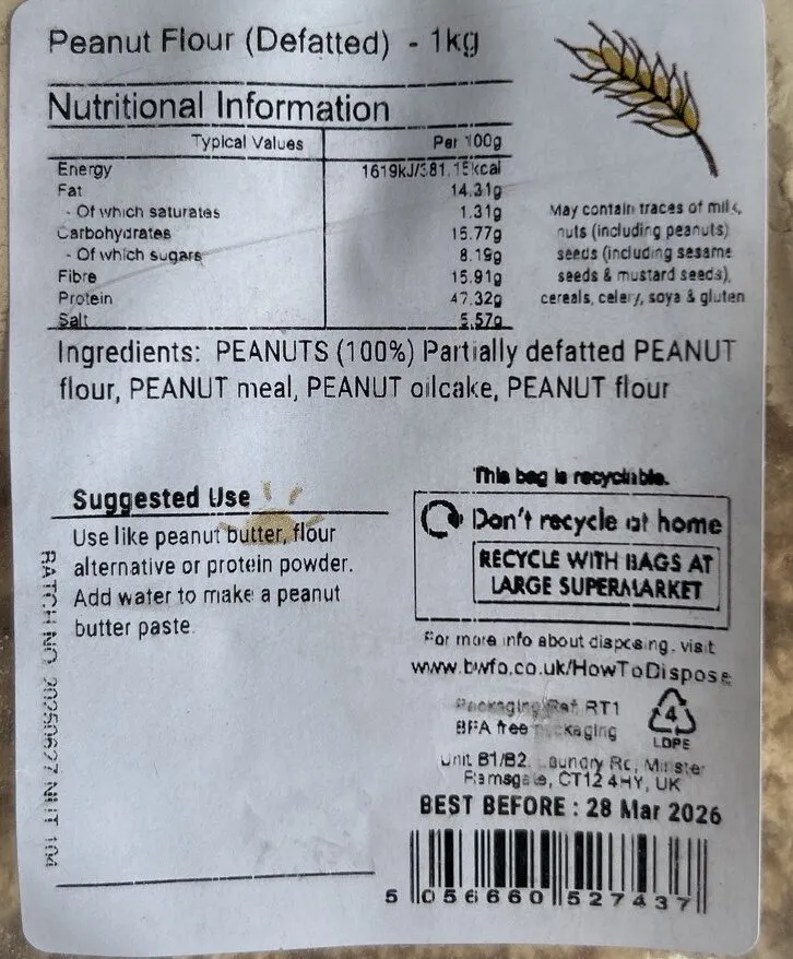 Peanut Flour (Defatted)
