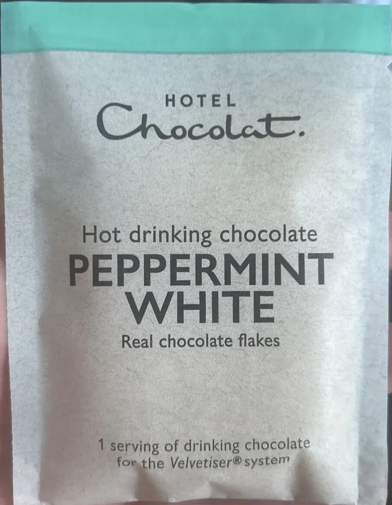 Peppermint White Hot Drinking Chocolate