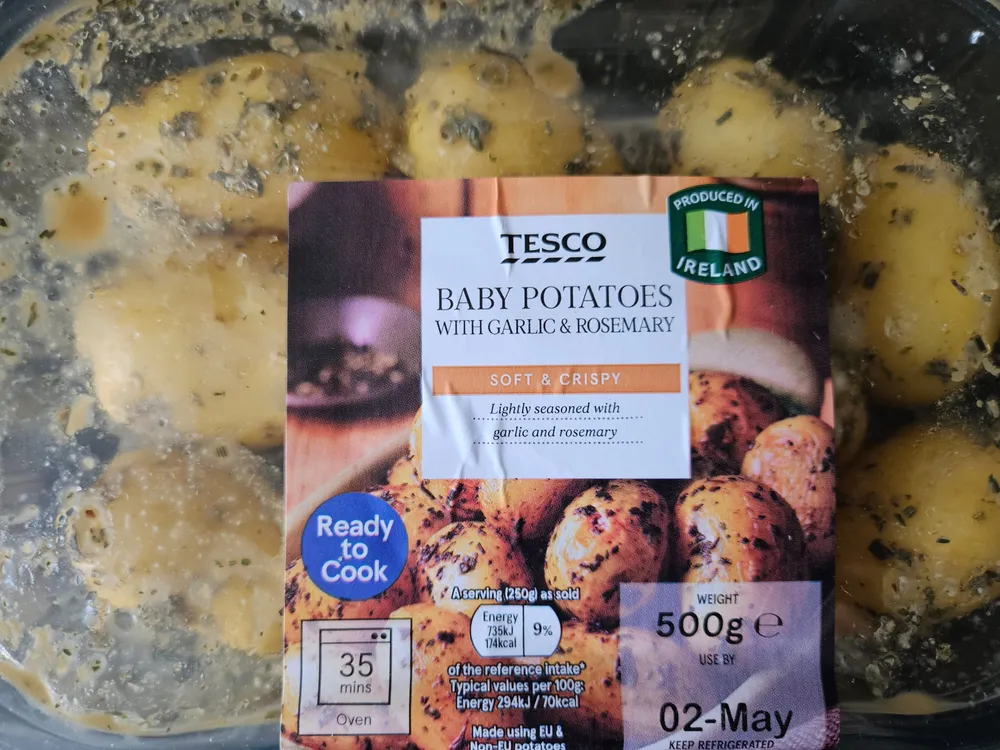BABY POTATOES WITH GARLIC & ROSEMARY