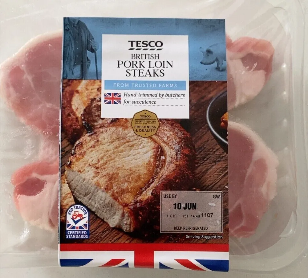Pork loin steaks