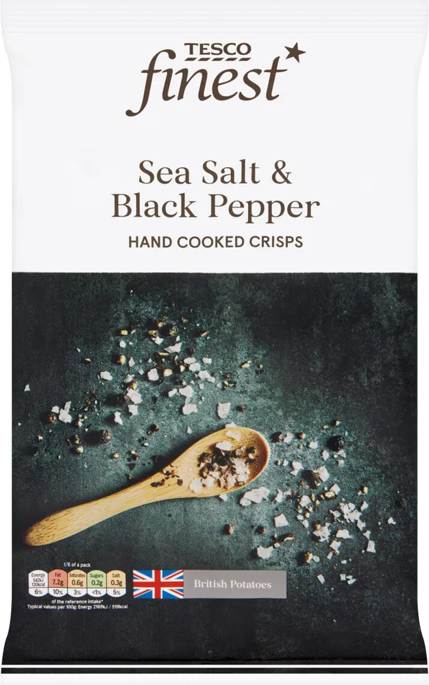 Finest Sea Salt And Black Pepper Crisps