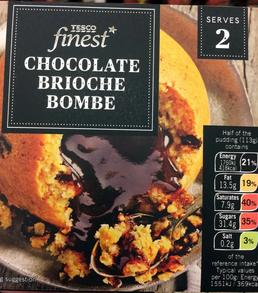 Chocolate brioche bombe