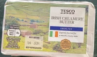 Irish creamery butter unsalted