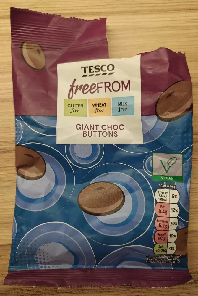 Giant choc buttons