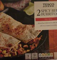 Spicy beef burritos